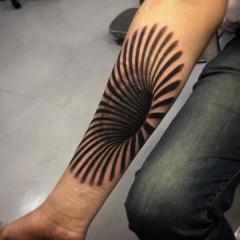 Męski tatuaż 3D na ręce