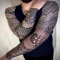Męskie rękawy tatuaże