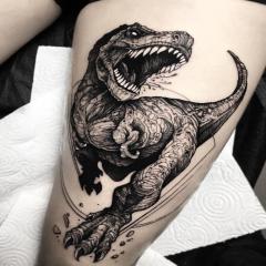 Tatuaż dinozaur
