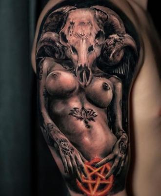 Demon tatuaże