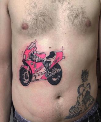 Motocykl tatuaż