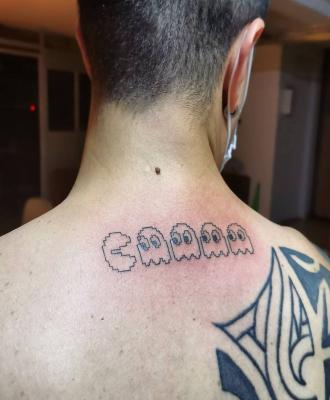 Pacman tatuaż