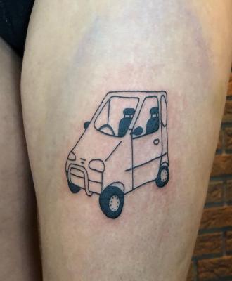 Samochodzik tatuaż