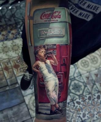 Tatuaż Coca Cola