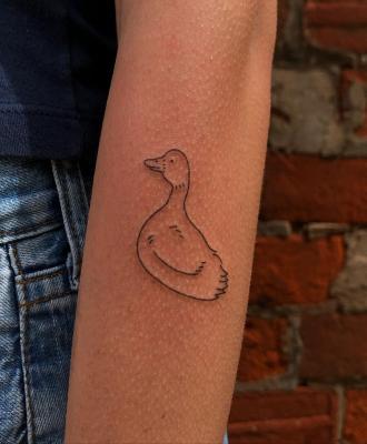 Tatuaż kaczka