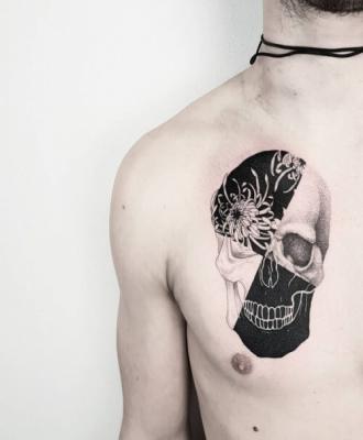 Tatuaż motyw czaszki
