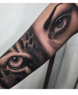 Tatuaż oczy 