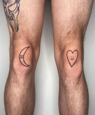 Tatuaże na kolanach