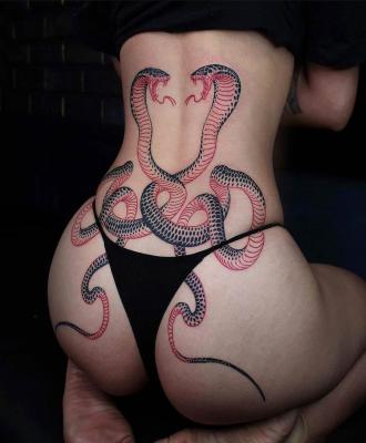 Węże na plecach 