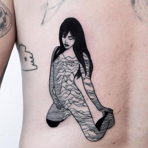 Kobieta tatuaż