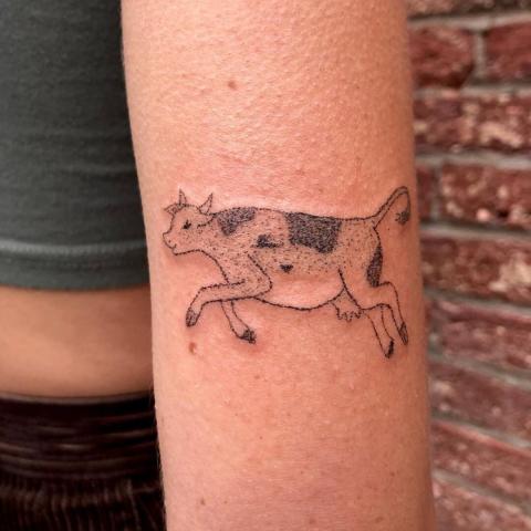 Krowa tatuaż