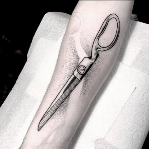 Nożyczki tatuaż