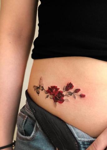 Tatuaż różyczki