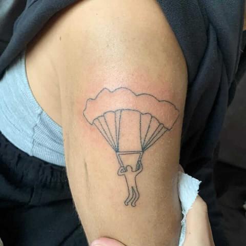 Tatuaż spadochroniarz